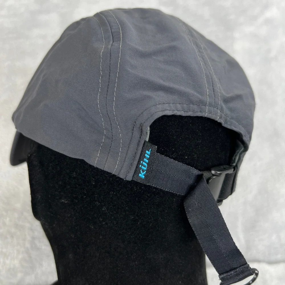 KUHL Renegade 5-Panel Hat Gray Adjustable Hiking Outdoor Gorpcore Strapback